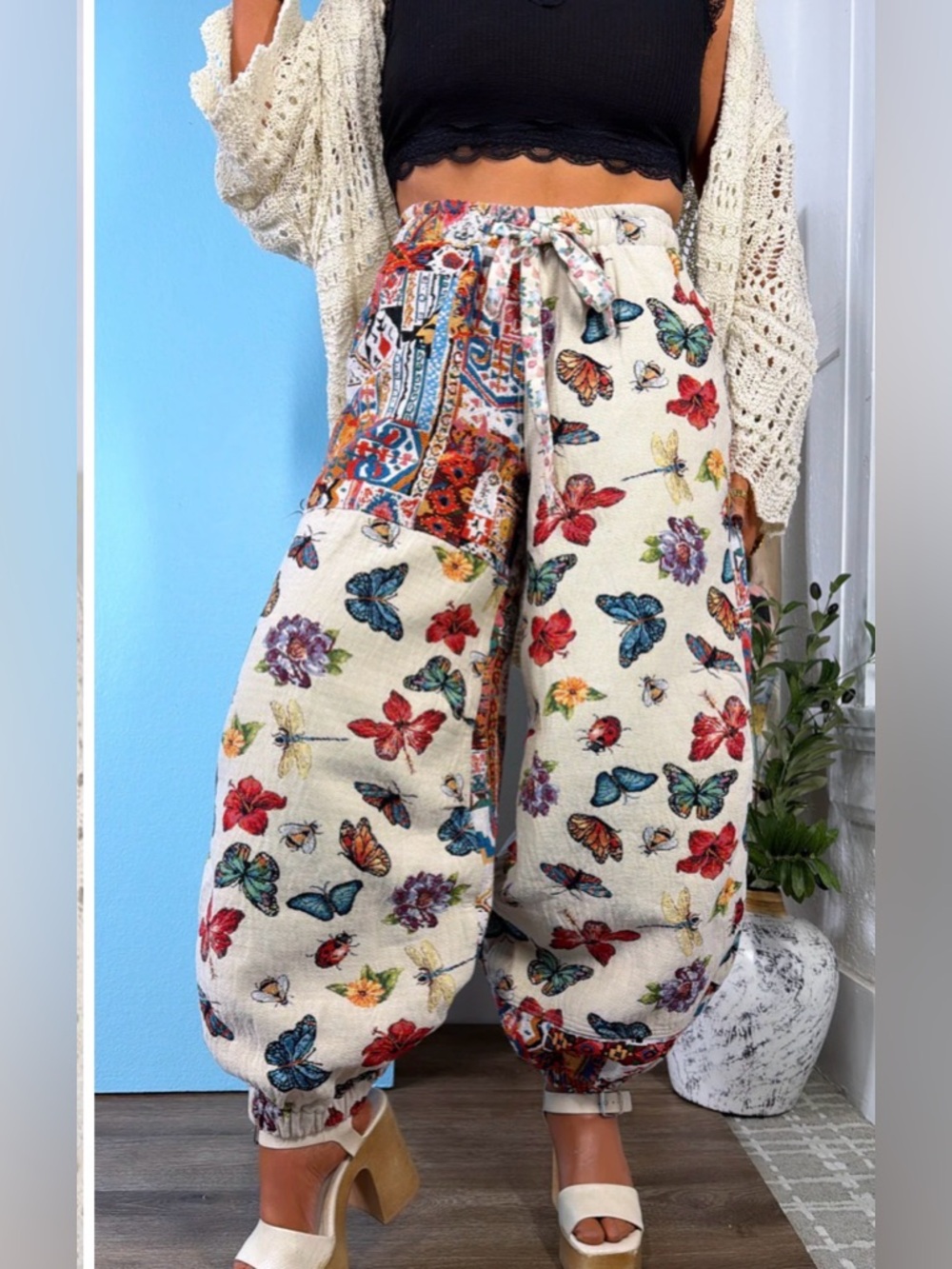 POL NWOT Butterfly Joggers